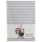 Torchon - winkler - 50x70cm - recycl - french cocorico - cru / bleu