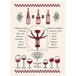 Torchon - winkler - 50x70cm - vitruve multicolor - 100% coton - messages
