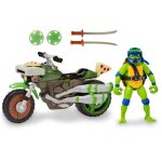 Figurine - giochi preziosi - ninja cycle vehicle - tortue ninja leonardo - 4 ans et plus - mixte