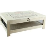Cave  fromage - totally addict - ka2362 - bois et inox - beige gris et noir - h148x27x39cm