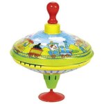 Toupie - goki - pump spinning top - multicolore - m�tal - bois