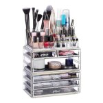 Relaxdays organiseur de cosmétiques 6 tiroirs 22 casiers rangement make - up tour à maquillage acrylique ... Relaxdays organiseur de cosmétiques 6 tiroirs 22 casiers rangement make - up tour à maquillage acrylique ...