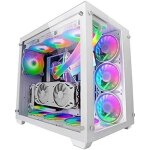 Tour gaming custom xxl e - atx - mars gaming - mcv3 - verre tremp - cadre modulaire - blanc