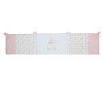 Tour de lit 40x180 cm rose et lili Tour de lit 40x180 cm rose et lili