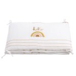 Tour de lit bb en coton blanc - sauthon - sunlight - 200x40cm - chaleureux - douillet - dcoration