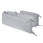 Tour de lit bébé roba lil planet certifié gots - 170x16 cm - gris Tour de lit bébé roba lil planet certifié gots - 170x16 cm - gris