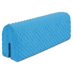 Tour de lit bb totsy baby - 90 cm - bord en mousse minky bleu fonc