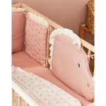 Tour de lit et protège barreaux - noukies - popsie - rose - bébé - tricératops Tour de lit et protège barreaux - noukies - popsie - rose - bébé - tricératops