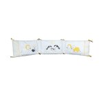 Tour de lit - sauthon - pluche et pompon - blanc - b�b� - coton