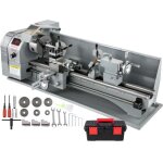 Tour  mtaux vevor 750 w - 220x750 mm - cran led - vitesse variable - mandrin  3 mors - prcision ...