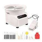 Tour de poterie - vevor - 350 w - pdale cran tactile lcd et tablier - roue en cramique  entranement ...