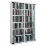 Roma tour rangement biblioth�que cd - dvd 300 cd blanc