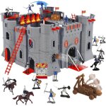 La tour du roi - château fort + donjon + chevaliers + dragon + accessoires - starlux La tour du roi - château fort + donjon + chevaliers + dragon + accessoires - starlux