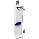 Tour de son - whitetower - lecteur cd bluetooth fm usb - 60w - jeu de lumi�re led ovni