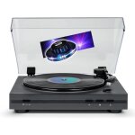 Tourne disque platine vinyle thomson tt355 noir 33 / 45 trs lecture / retour du bras automatique jeu ...