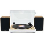 Tourne disque pr� - amplifi� thomson tt301 finition bois / blanc - 33 / 45 tours lecture et retour du ...