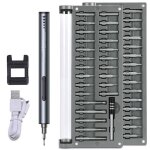 Tournevis electrique precision 59 en 1 kit tournevis de precision chargement usb & clairage led Tournevis electrique precision 59 en 1 kit tournevis de precision chargement usb & clairage led