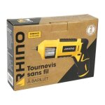 Tournevis sans fil  barillet rhino - outil  main - standard - embout cruciforme - protection lectrique ...