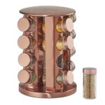 Relaxdays tourniquet à épices avec 16 pots étagère rotative à 360° inox verre présentoir hxd 28 x 22 ... Relaxdays tourniquet à épices avec 16 pots étagère rotative à 360° inox verre présentoir hxd 28 x 22 ...