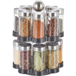 Relaxdays tourniquet à épices 16 pots étagère rotative à 360° inox verre hxd 25 x 175 cm carrousel argent ... Relaxdays tourniquet à épices 16 pots étagère rotative à 360° inox verre hxd 25 x 175 cm carrousel argent ...