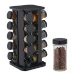 Relaxdays tourniquet à épices avec 20 pots en verre rotatif embouts tamiseur remplir pour la cuisine ... Relaxdays tourniquet à épices avec 20 pots en verre rotatif embouts tamiseur remplir pour la cuisine ...