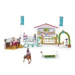 Tournoi questre entre amis coffret schleich avec 86 lments inclus dont 1 cheval schleich et 2 personnages ...
