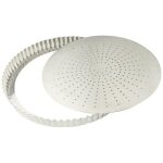 Tourti�re cannel�e perfor�e - gobel - fer blanc - �24cm - fond mobile - hauteur 28mm