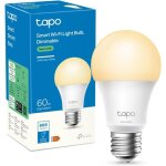 Tp - link tapo ampoule connect�e wifi ampoule led e27 blanc chaud compatible avec alexa google home et ...