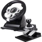 Volant de course - tracer - roadster - filaire - compatible pc / ps3 / ps4 / xbox one - 12 boutons