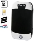 Mini traceur gps antivol voiture camping car sos micro espion gsm noir et blanc yonis