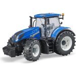 Tracteur bruder new holland t7. 315 - cabine vitre et roues dmontables