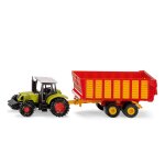 Tracteur john deere avec remorque densilage - siku - 1 / 64me - mixte - a partir de 3 ans