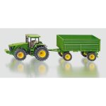 Tracteur john deere avec remorque - siku - echelle 1 / 50�me - en m�tal et plastique