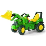 Tracteur  pdales john deere avec pelle - rolly toys - x trac - pneus gonflables - garon - 3 ans et ...