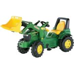 Tracteur  pdales - rolly toys - john deere 7930 - vert - chargeur frontal fonctionnel