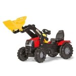 Tracteur � p�dales rollyfarmtrac case puma cvx 240 - rolly toys - mixte - rouge - enfant - chargeur
