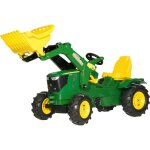 Tracteur  pdales - rollyfarmtrac - john deere 6210r - chargeur - pneus silencieux - taille enfant 104 ...