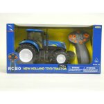 Tracteur radiocommand new holland t7. 315 - new ray - jouet radiocommand - bleu - 14 ans et plus