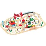 Train en bois - 130 pices