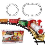 Train lectrique pour arbre de nol - jouet circuit voiture train  vapeur electrique pour enfant cadeau ...