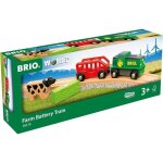 Train de la ferme  pile - brio - circuit en bois - wagon et chargement aimant inclus