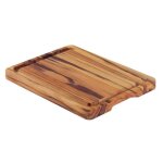 Tramontina billot provence avec rigole 40x30x3cm. bois de teck fsc. marron