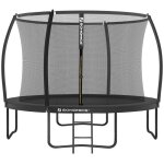 Trampoline pour enfants diam�tre 305 cm filet de protection poteau incurv� de 180 cm de haut coussins ...