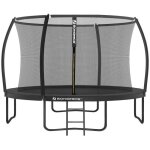 Trampoline pour enfants diam�tre 366 cm filet de protection poteau incurv� de 180 cm de haut coussins ...