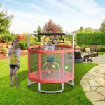 Trampoline pour enfants - smalibal - 150cm - avec filet de protection - accessoires inclus - 200kg max ...
