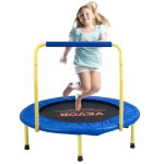 Trampoline pour enfants - vevor - tx - b6232d - 36 - pliable - � 92 cm - charge 60 kg