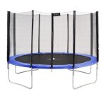 Trampoline de jardin - kangui - �430cm - filet de s�curit� - couleur bleu