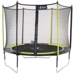 Kangui - trampoline de jardin 305 cm + filet de s�curit� jumpi vert / noir 300