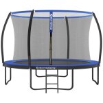 Trampoline pour enfants diam�tre 366 cm filet de protection poteau incurv� 180 cm coussins de s�curit� ...