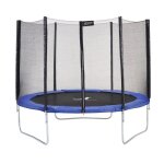 Trampoline - kangui - 250cm - filet de scurit - couleur bleu